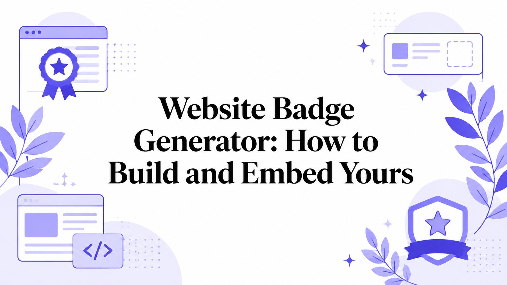 Website Badge Generator: How to Build and Embed Yours