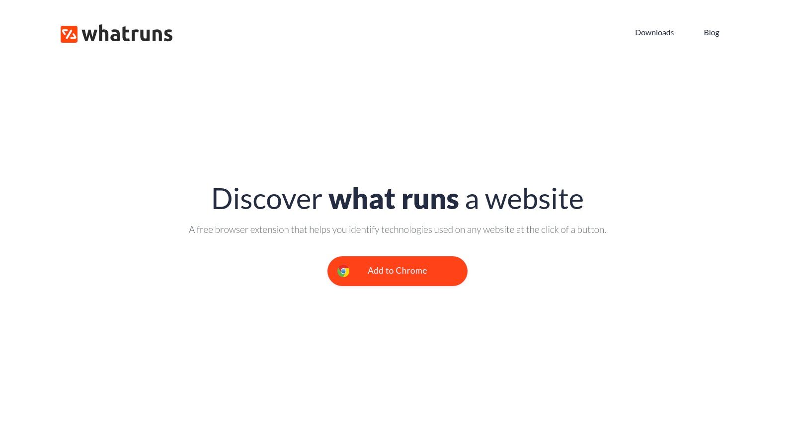 WhatRuns browser extension