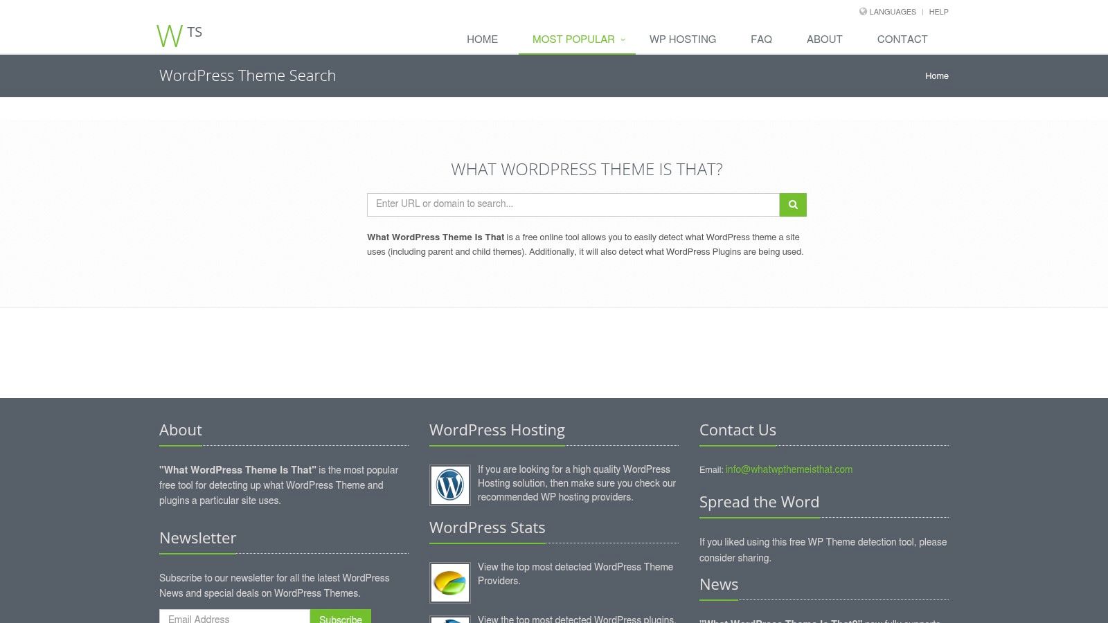 What WordPress Theme Is That?