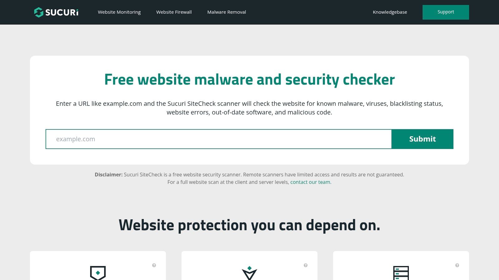 Sucuri SiteCheck