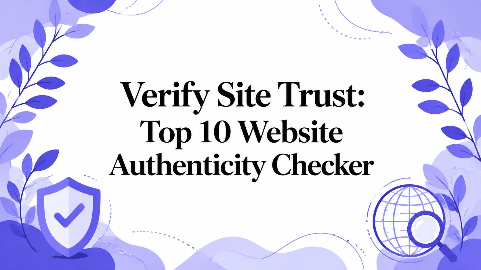 Verify Site Trust: Top 10 Website Authenticity Checker