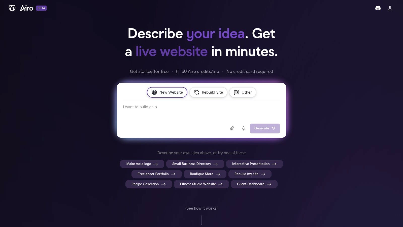 GoDaddy Airo AI Builder