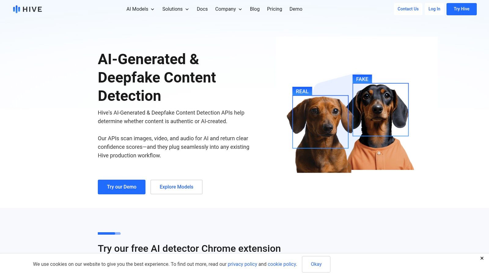 Hive AI-Generated & Deepfake Detection