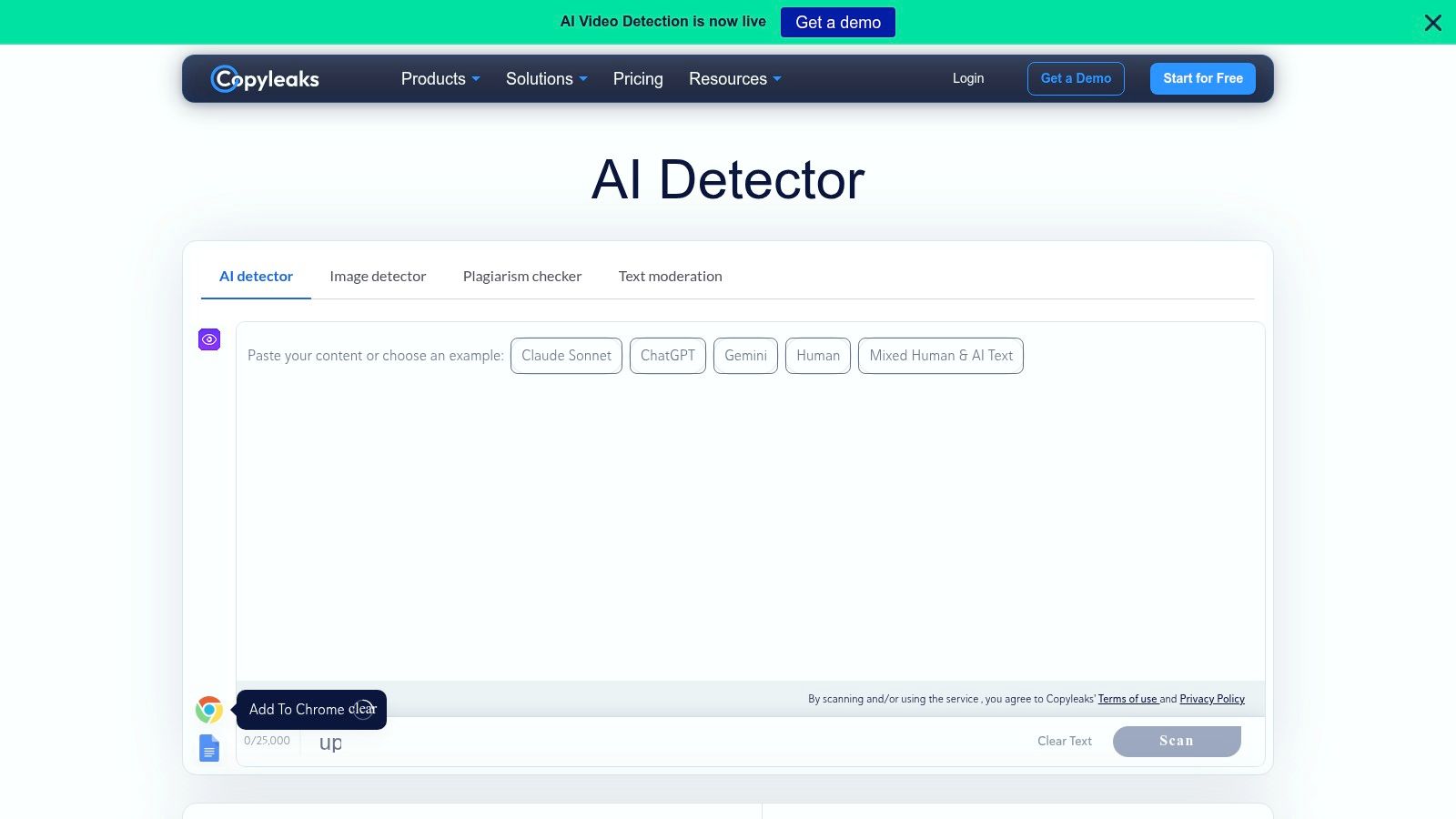 Copyleaks AI Detector
