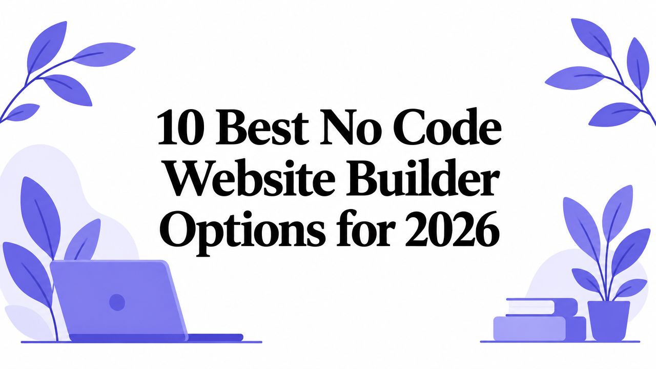10 Best No Code Website Builder Options for 2026