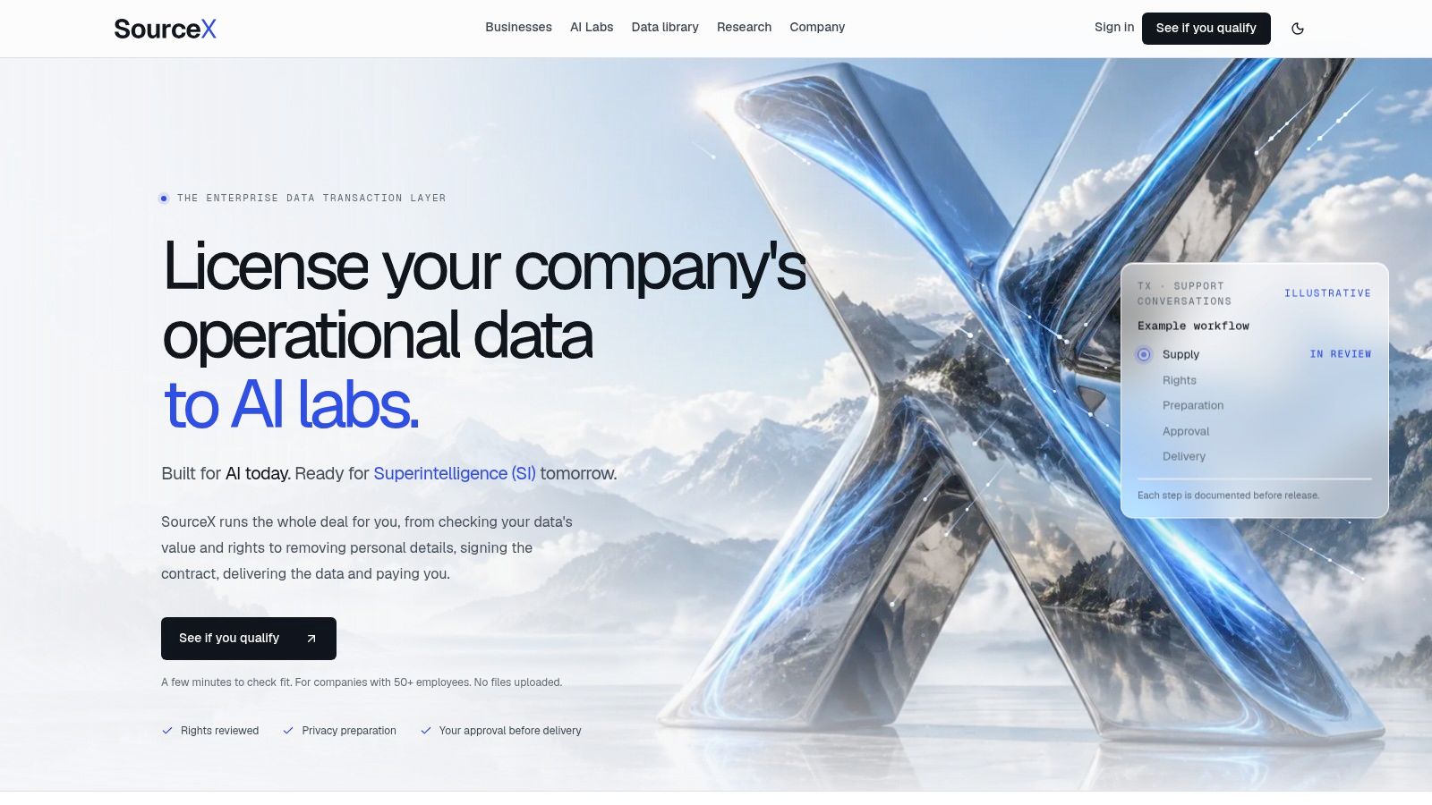 Screenshot from https://sourcex.si